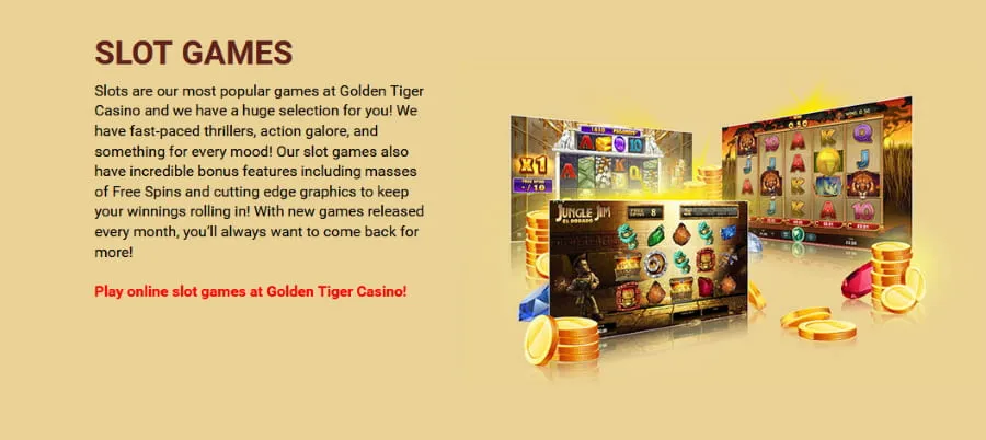 Golden Tiger Casino slot games