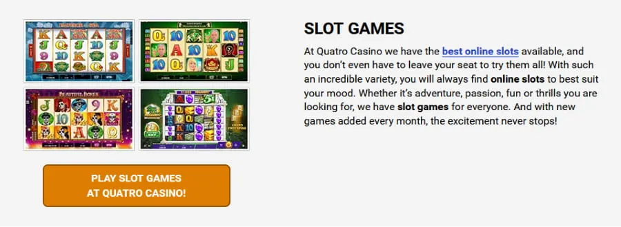 Quatro Casino slots