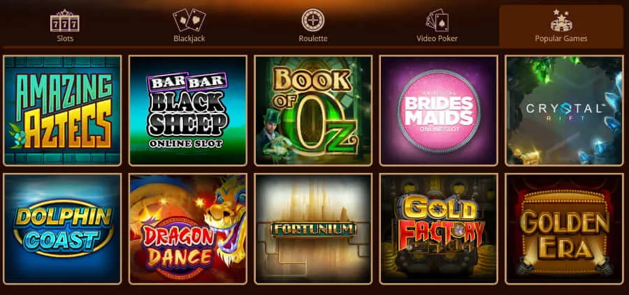 River Belle Casino popular games