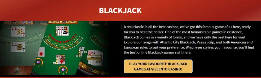 Villento Casino blackjack